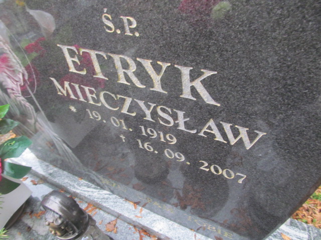 Mieczysław Etryk 1919 Alwernia - Grobonet - Wyszukiwarka osób pochowanych