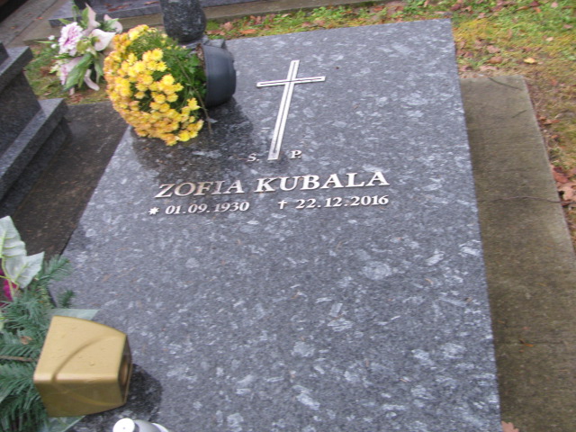 Zofia Kubala 1930 Alwernia - Grobonet - Wyszukiwarka osób pochowanych
